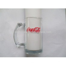 Factory custom printed beer glass with logo,beer glass with decal printing